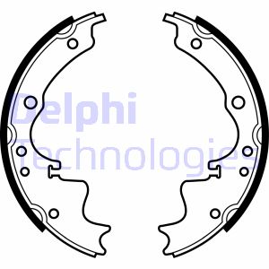 Bremsbackensatz Hinterachse Delphi LS1261 Bremsbackensatz Hinterachse Delphi LS1261 von Delphi