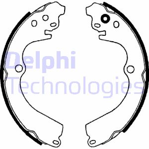 Bremsbackensatz Hinterachse Delphi LS1604 von Delphi