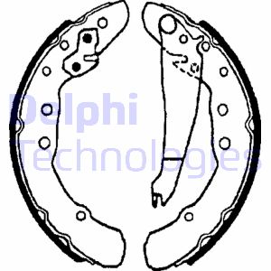 Bremsbackensatz Hinterachse Delphi LS1655 Bremsbackensatz Hinterachse Delphi LS1655 von Delphi
