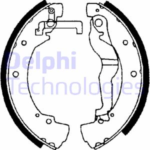 Bremsbackensatz Hinterachse Delphi LS1656 Bremsbackensatz Hinterachse Delphi LS1656 von Delphi
