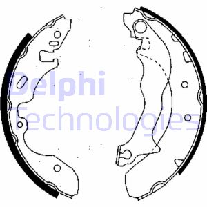 Bremsbackensatz Hinterachse Delphi LS1684 Bremsbackensatz Hinterachse Delphi LS1684 von Delphi