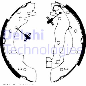 Bremsbackensatz Hinterachse Delphi LS1690 Bremsbackensatz Hinterachse Delphi LS1690 von Delphi