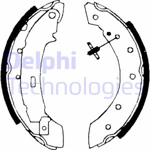 Bremsbackensatz Hinterachse Delphi LS1717 Bremsbackensatz Hinterachse Delphi LS1717 von Delphi