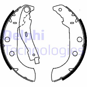 Bremsbackensatz Hinterachse Delphi LS1833 von Delphi