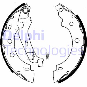 Bremsbackensatz Hinterachse Delphi LS1842 Bremsbackensatz Hinterachse Delphi LS1842 von Delphi