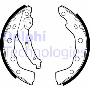 Bremsbackensatz Hinterachse Delphi LS1880 Bremsbackensatz Hinterachse Delphi LS1880 von Delphi