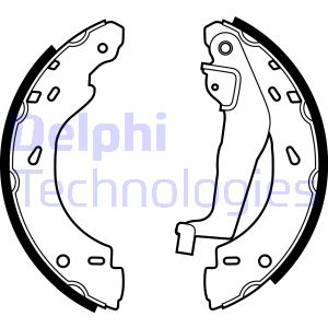 Bremsbackensatz Hinterachse Delphi LS1910 von Delphi