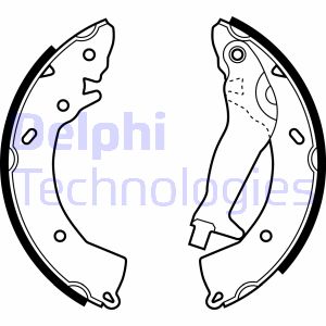 Bremsbackensatz Hinterachse Delphi LS1966 Bremsbackensatz Hinterachse Delphi LS1966 von Delphi