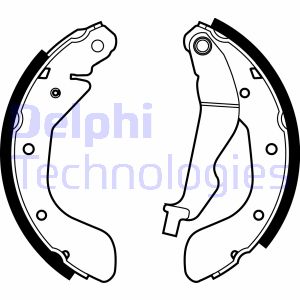 Bremsbackensatz Hinterachse Delphi LS1969 von Delphi