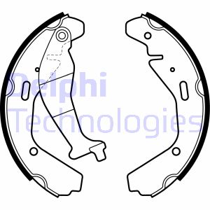 Bremsbackensatz Hinterachse Delphi LS1990 von Delphi