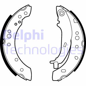 Bremsbackensatz Hinterachse Delphi LS2013 von Delphi