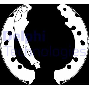 Bremsbackensatz Hinterachse Delphi LS2021 von Delphi