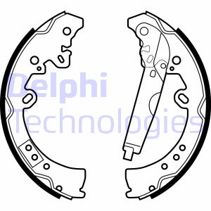Bremsbackensatz Hinterachse Delphi LS2039 von Delphi