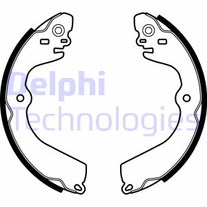 Bremsbackensatz Hinterachse Delphi LS2049 von Delphi