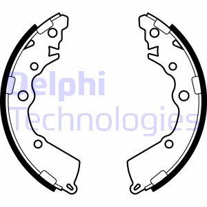 Bremsbackensatz Hinterachse Delphi LS2068 Bremsbackensatz Hinterachse Delphi LS2068 von Delphi