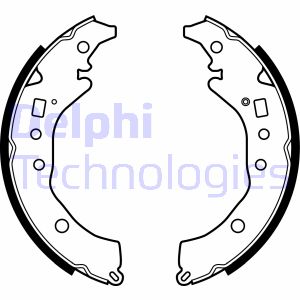 Bremsbackensatz Hinterachse Delphi LS2079 Bremsbackensatz Hinterachse Delphi LS2079 von Delphi