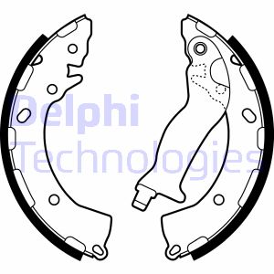 Bremsbackensatz Hinterachse Delphi LS2087 von Delphi