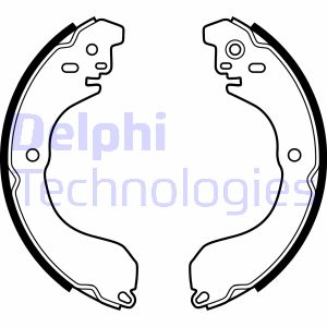 Bremsbackensatz Hinterachse Delphi LS2088 von Delphi
