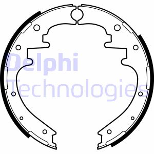 Bremsbackensatz Hinterachse Delphi LS2160 von Delphi