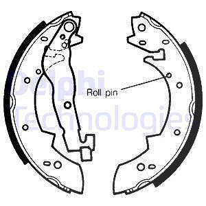Delphi Bremsbackensatz [Hersteller-Nr. LS1233] für Alfa Romeo, BMW, Peugeot, Renault, Suzuki, Talbot, Volvo von Delphi