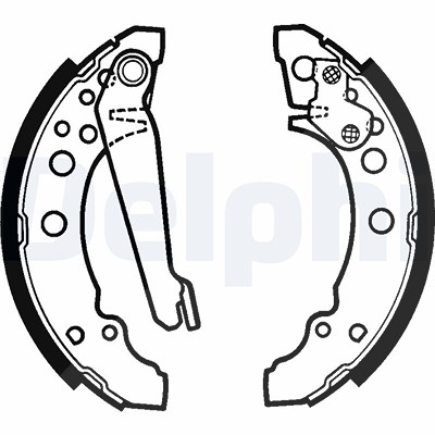Delphi Bremsbackensatz [Hersteller-Nr. LS1276] für Audi, Seat, VW von Delphi
