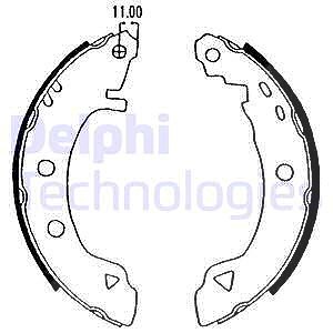 Delphi Bremsbackensatz [Hersteller-Nr. LS1575] für Alfa Romeo, Fiat, Lancia von Delphi