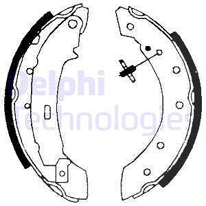 Delphi Bremsbackensatz [Hersteller-Nr. LS1717] für Citroën, Dacia, Lada, Peugeot, Renault von Delphi