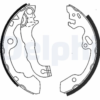 Delphi Bremsbackensatz [Hersteller-Nr. LS1850] für Ford von Delphi