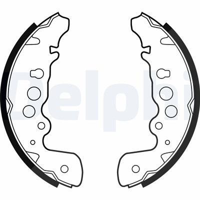 Delphi Bremsbackensatz [Hersteller-Nr. LS1882] für Suzuki von Delphi