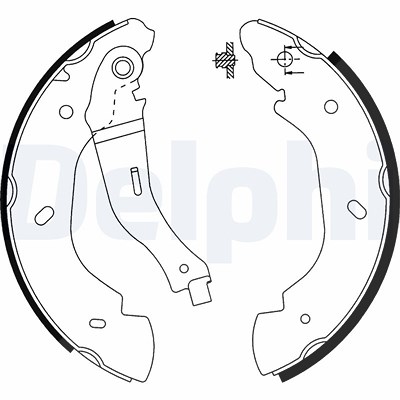 Delphi Bremsbackensatz [Hersteller-Nr. LS1915] für Ford von Delphi