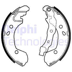 Delphi Bremsbackensatz [Hersteller-Nr. LS1965] für Nissan, Renault von Delphi