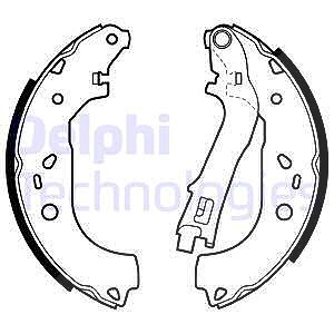 Delphi Bremsbackensatz [Hersteller-Nr. LS1979] für Cadillac, Fiat, Lancia, Opel von Delphi
