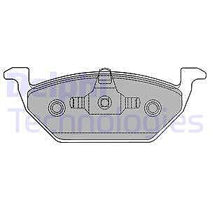 Delphi Bremsbeläge vorne (Satz) [Hersteller-Nr. LP1436] für Audi, Mercedes-Benz, Seat, Skoda, VW von Delphi