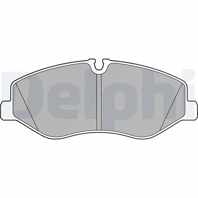 Delphi Bremsbeläge vorne (Satz) [Hersteller-Nr. LP3138] für Mercedes-Benz von Delphi