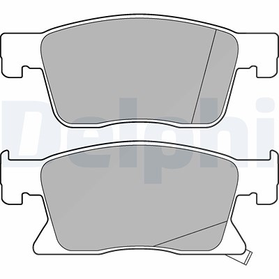 Delphi Bremsbeläge vorne (Satz) [Hersteller-Nr. LP3237] für Opel von Delphi