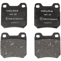 Bremsbelagsatz DELPHI LP1441, Hinten von Delphi