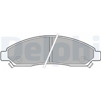 Bremsbelagsatz DELPHI LP2037, Vorne von Delphi
