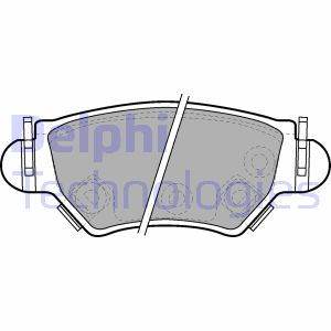 Bremsbelagsatz, Scheibenbremse Hinterachse Delphi LP1553 Bremsbelagsatz, Scheibenbremse Hinterachse Delphi LP1553 von Delphi
