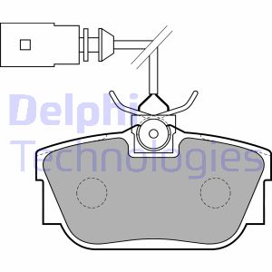 Bremsbelagsatz, Scheibenbremse Hinterachse Delphi LP1733 Bremsbelagsatz, Scheibenbremse Hinterachse Delphi LP1733 von Delphi