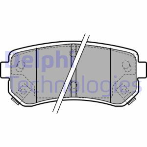 Bremsbelagsatz, Scheibenbremse Hinterachse Delphi LP1952 von Delphi