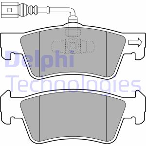 Bremsbelagsatz, Scheibenbremse Hinterachse Delphi LP2086 von Delphi
