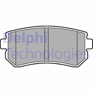 Bremsbelagsatz, Scheibenbremse Hinterachse Delphi LP2303 Bremsbelagsatz, Scheibenbremse Hinterachse Delphi LP2303 von Delphi