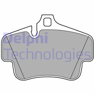 Bremsbelagsatz, Scheibenbremse Hinterachse Delphi LP3586 von Delphi