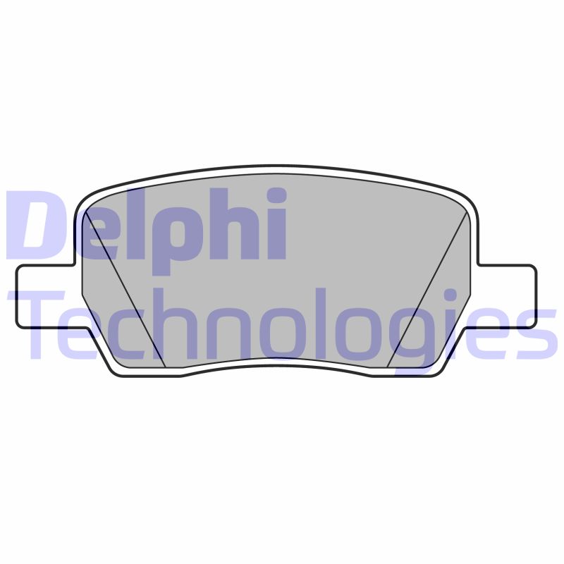Bremsbelagsatz, Scheibenbremse Hinterachse Delphi LP3706 von Delphi