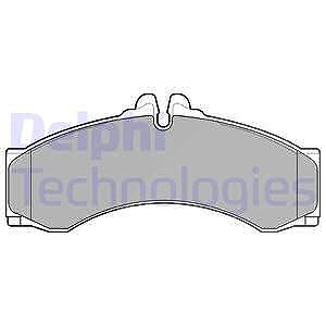 Delphi Bremsbelagsatz, Scheibenbremse [Hersteller-Nr. LP1046] für Mercedes-Benz, VW von Delphi