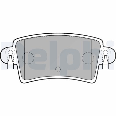 Delphi Bremsbelagsatz, Scheibenbremse [Hersteller-Nr. LP1747] für Nissan, Opel, Renault von Delphi