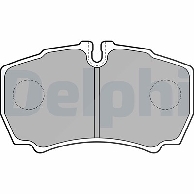 Delphi Bremsbelagsatz, Scheibenbremse [Hersteller-Nr. LP1826] für Ford, Iveco von Delphi