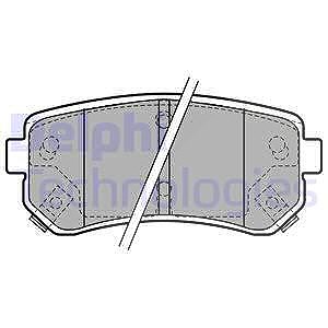Delphi Bremsbelagsatz, Scheibenbremse [Hersteller-Nr. LP1952] für Hyundai, Kia von Delphi