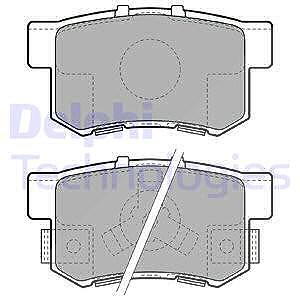 Delphi Bremsbelagsatz, Scheibenbremse [Hersteller-Nr. LP1972] für Honda von Delphi