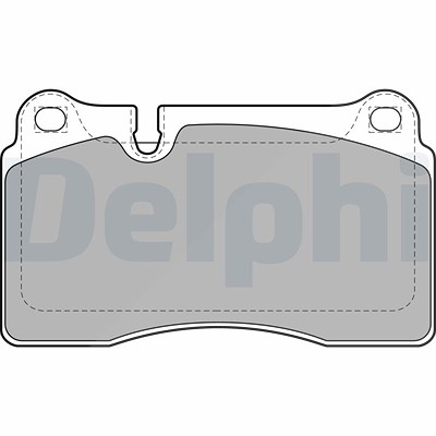 Delphi Bremsbelagsatz, Scheibenbremse [Hersteller-Nr. LP2012] für Audi, Cupra, Seat, VW von Delphi
